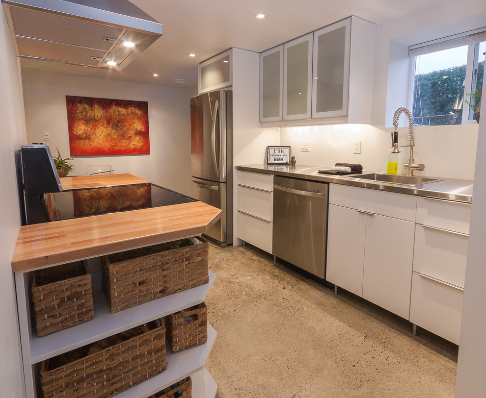 Glenmore Legal Basement Suite Contemporary Kitchen Vancouver by Murovec Renovations Ltd