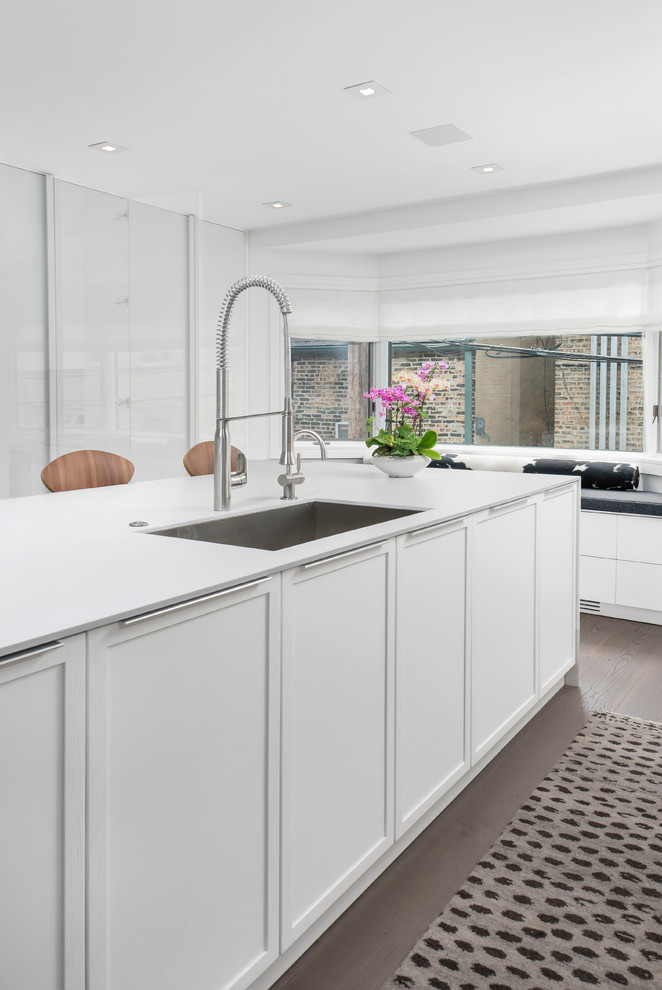 Gold Coast Townhome Modern Kitchen Chicago by Dresner Design