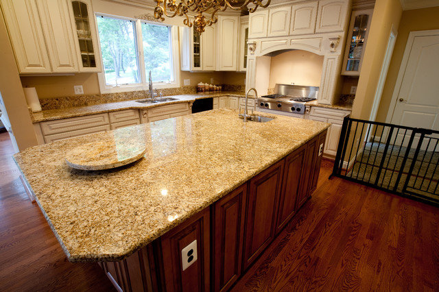 Golden Beach Granite Kitchen - Kitchen - DC Metro - by Granite Grannies |  Houzz UK