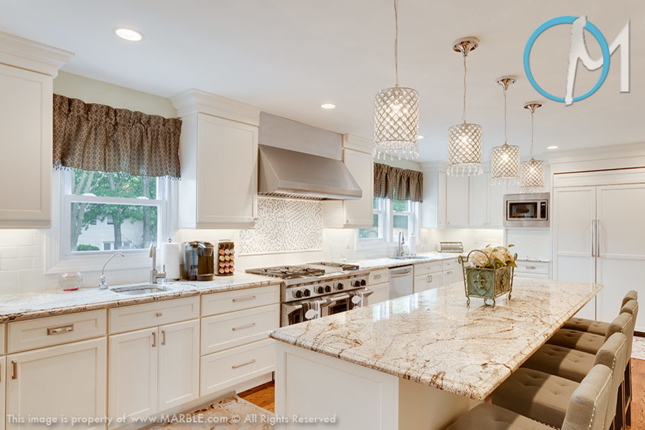 Golden Eagle Granite Contemporary Kitchen New York