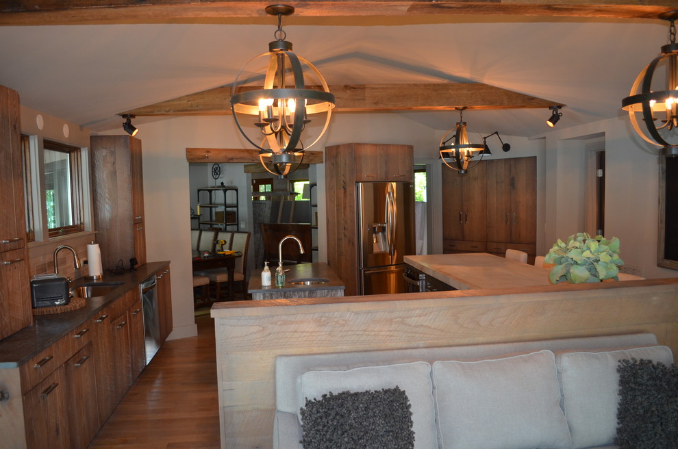 Golden Transitional Kitchen Nashville by Kitchen TuneUp