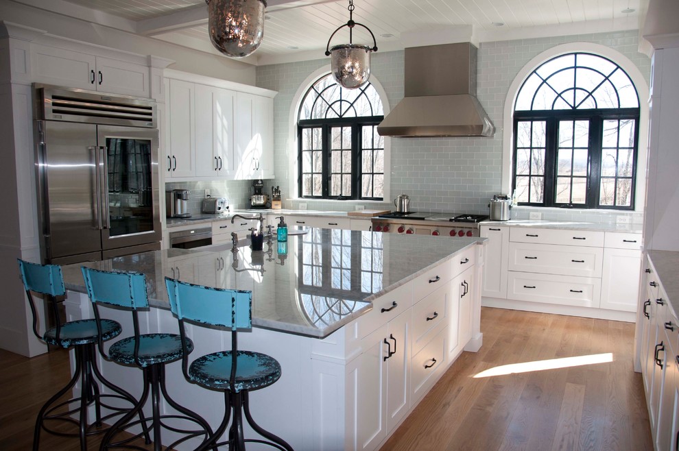 Gourmet Kitchen in Northern Virginia Custom Home Farmhouse Kitchen