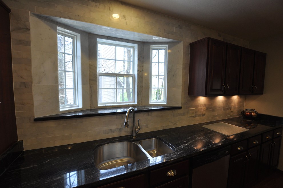 Granite Countertops and Tile Backsplash Ideas Eclectic Kitchen Indianapolis by User Houzz