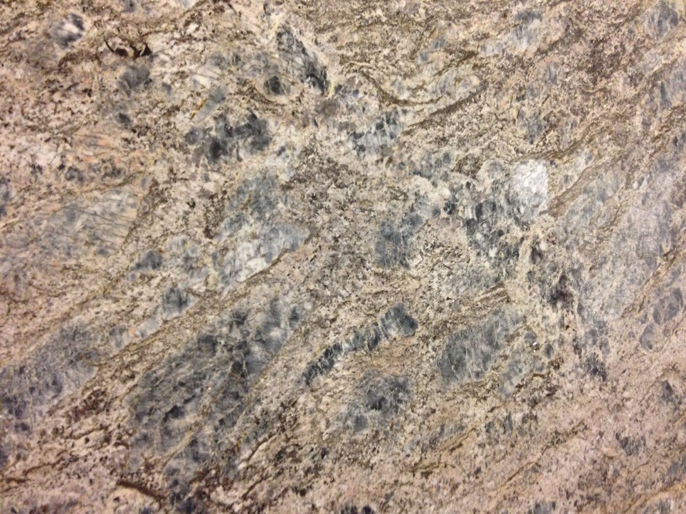 Granite Slabs Blue Flower Kitchen Chicago by Optimum Granite