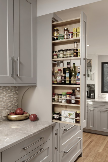 Pull Out Pantry Drawers - Transitional - Kitchen