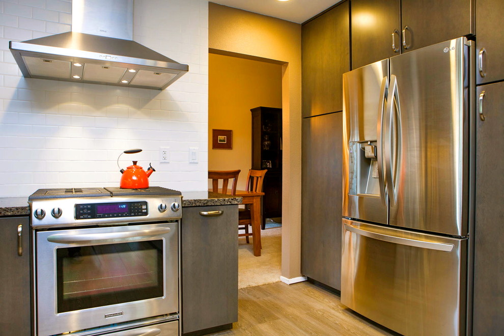 Gray Floating Shelf Kitchen Contemporary Kitchen San Diego by