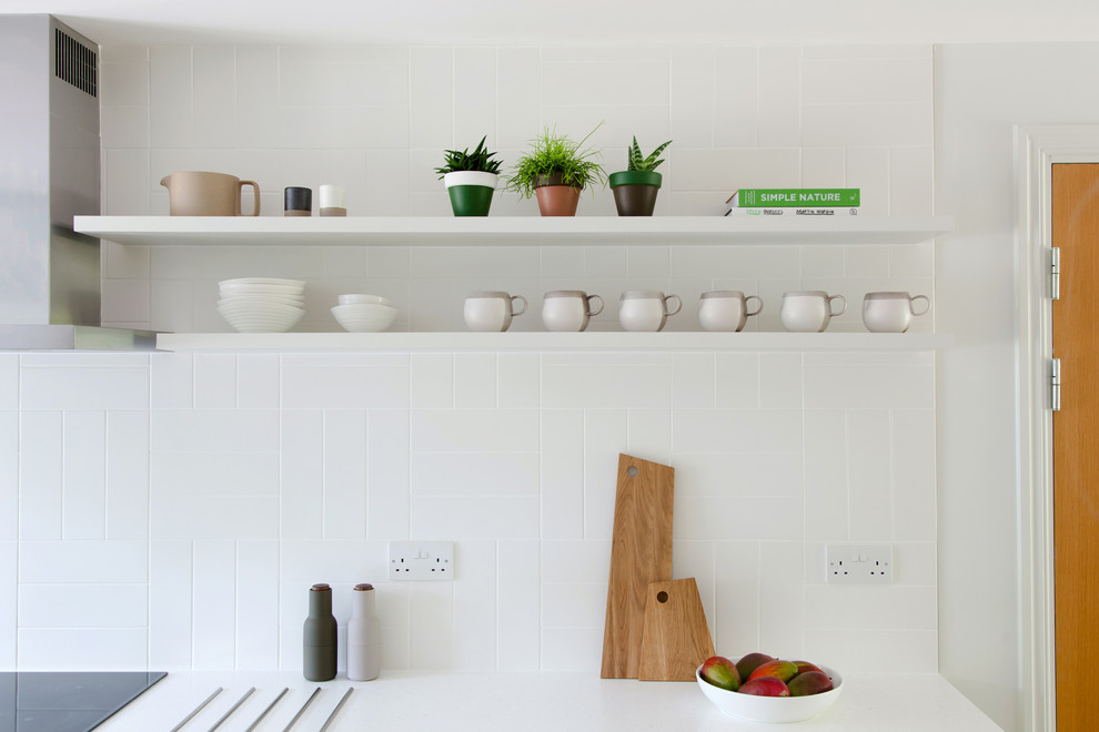 This is an example of a scandi kitchen in Cambridgeshire.