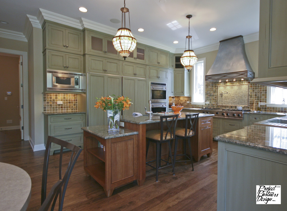 Green Kitchen - Traditional - Kitchen - Chicago - by User | Houzz