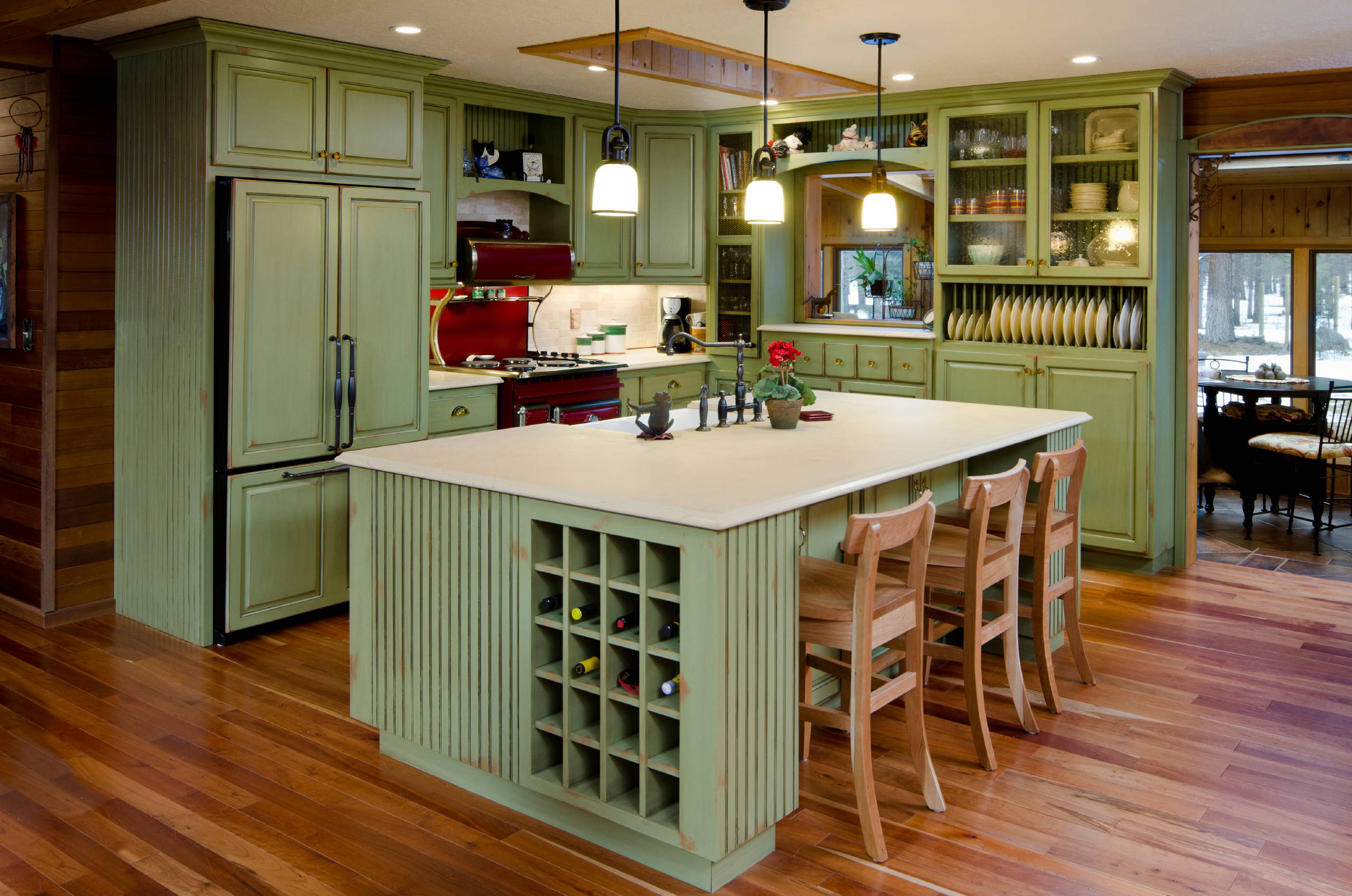 Green Kitchen refacing - Traditional - Kitchen - Portland - by Cabinet  Cures | Houzz