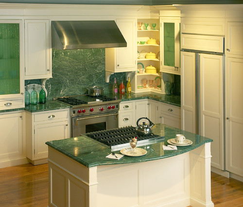 Green marble countertops