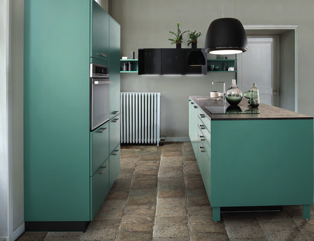 Green Tea Colour Kitchen Design Modern Kitchen London By Schmidt Barnet Kitchens Interior Solutions Houzz Uk