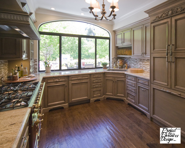 kitchen design burgundy and grey