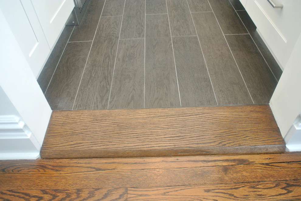 Grey Porcelain Tile "Wood" Floor - Manhattan Contemporary ...