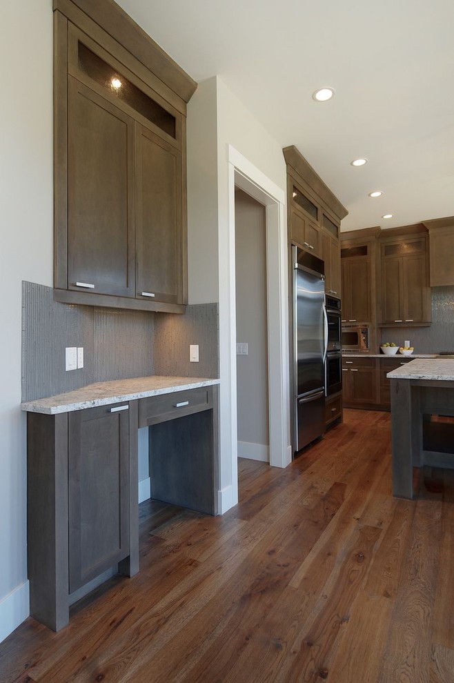 Grey Stained Kitchen Contemporary Kitchen Calgary by Veranda