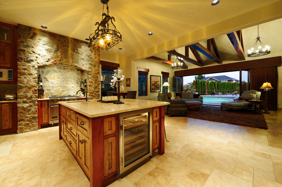 Guest House Farmhouse Kitchen Seattle by Elevate Design