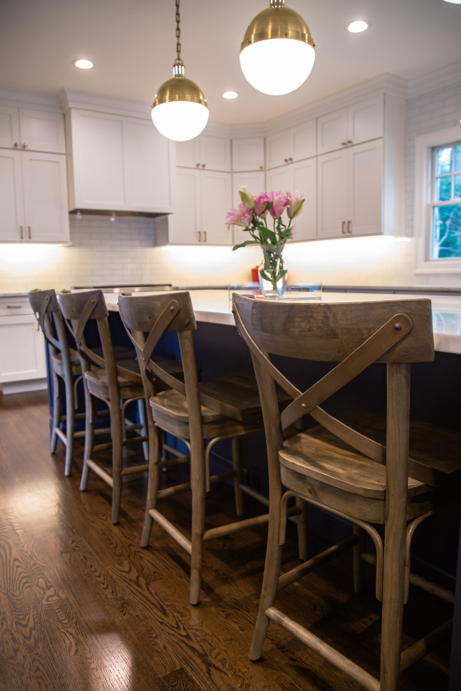 Hale Navy & White Transitional Kitchen New York by Five Star