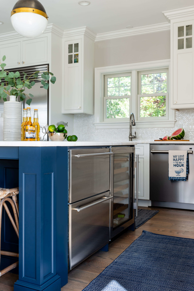 Hale Navy Dockside Kitchen Providence by Topnotch Design Studio