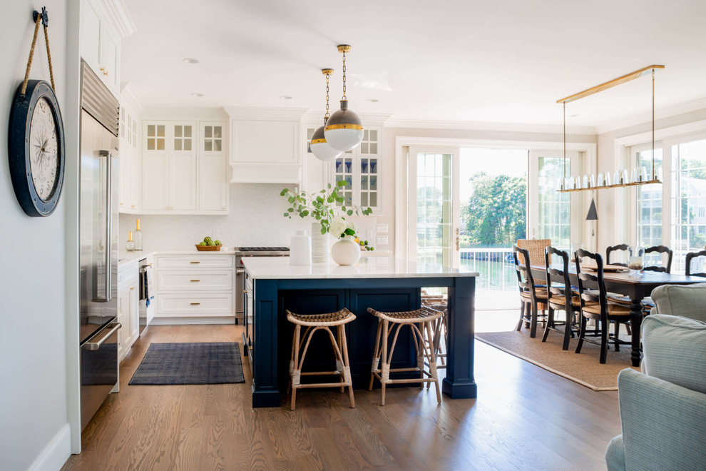 Hale Navy Dockside Kitchen Providence by Topnotch Design Studio