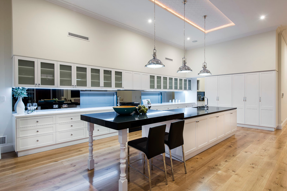 Design ideas for a large contemporary kitchen in Perth.