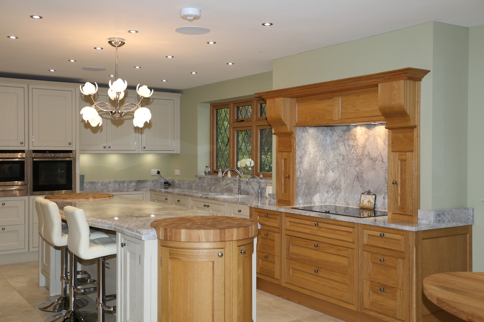 Design ideas for a traditional kitchen in Manchester.