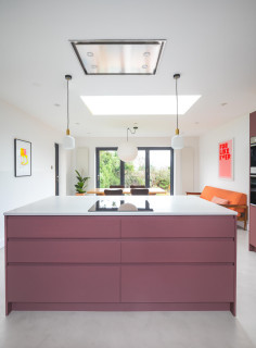Conter Kitchen Appliances Monochrome Single Pink Purple Color Room