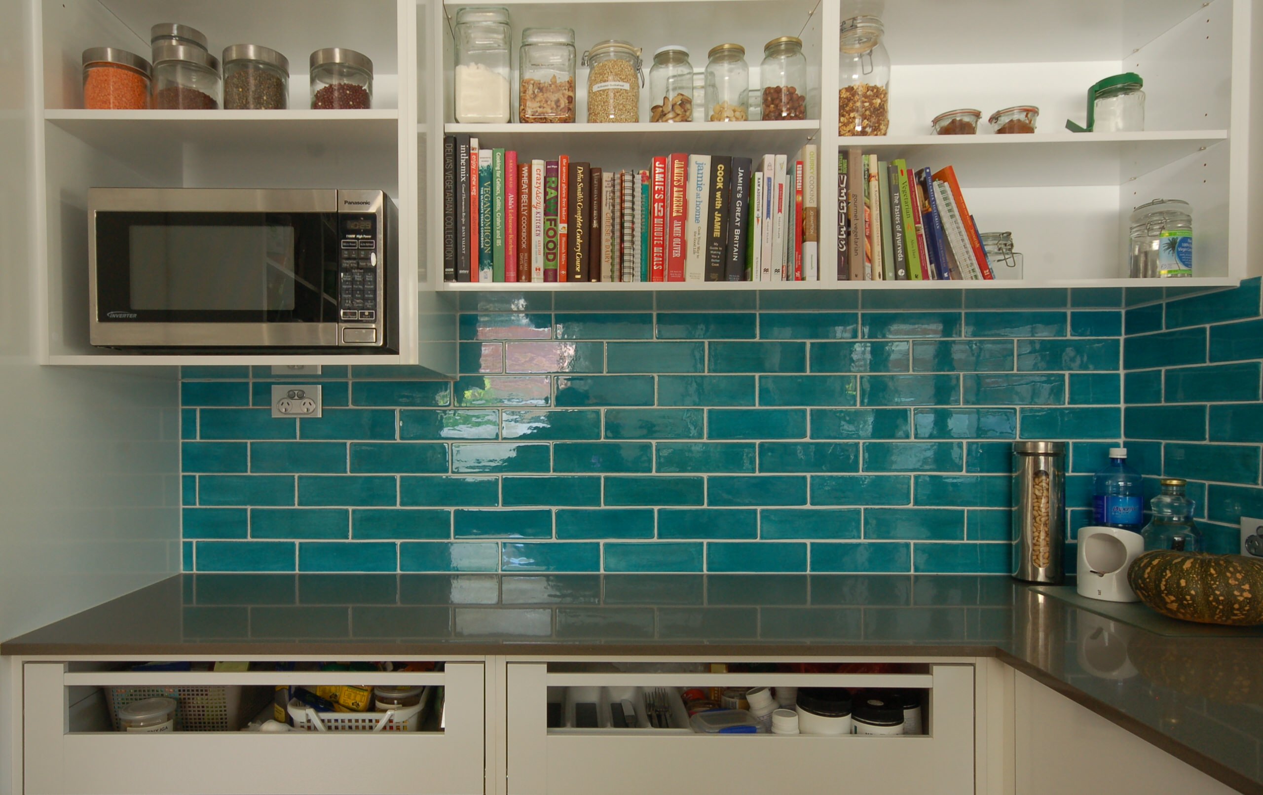 Turquoise Tile Kitchen