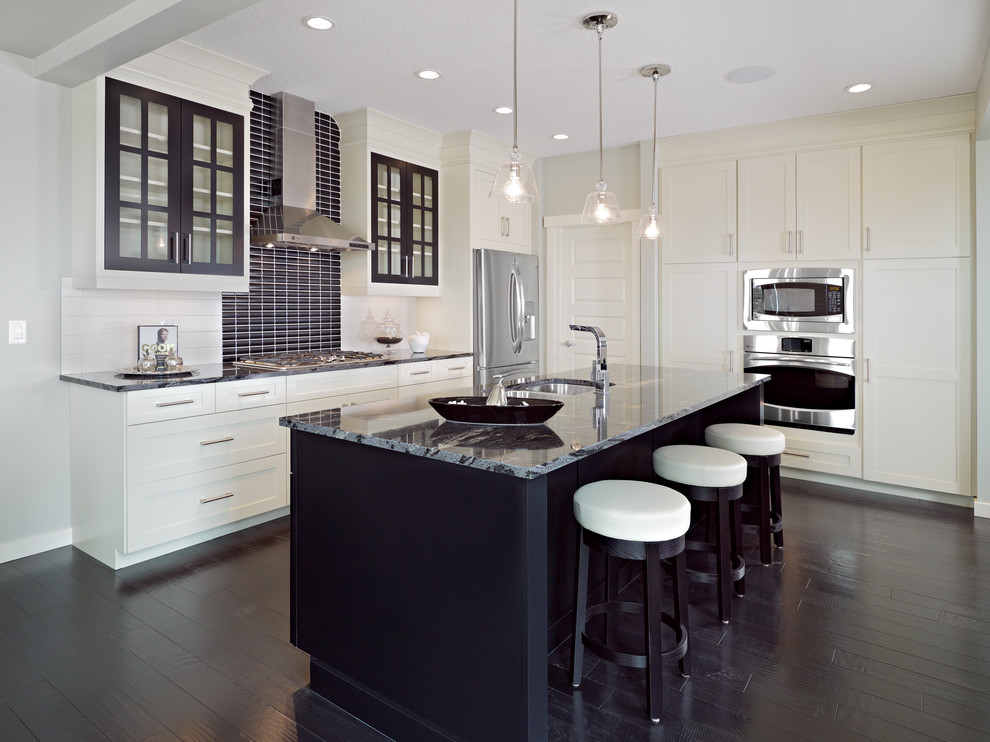 Handsome Contrasts - Contemporary - Kitchen - Other - by Huntwood ...
