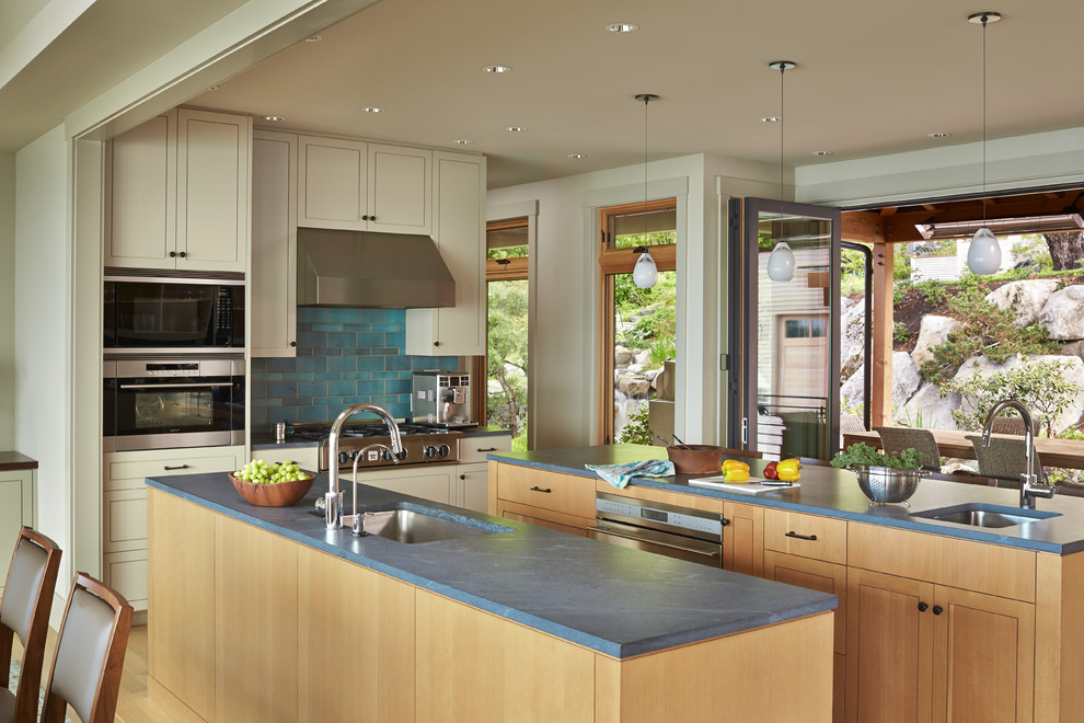 Design ideas for a nautical kitchen in Seattle.