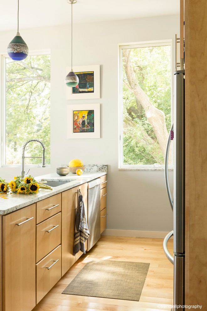 Harborview Townhomes Contemporain Cuisine Portland Maine par