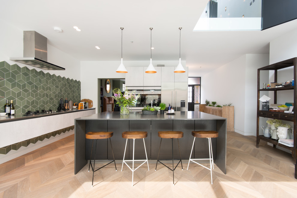 Contemporary kitchen in London.