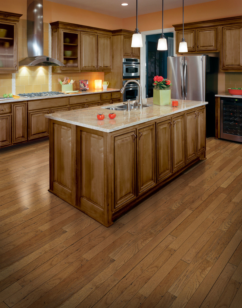 Hardwood Flooring Transitional Kitchen Other by CarpetsPlus