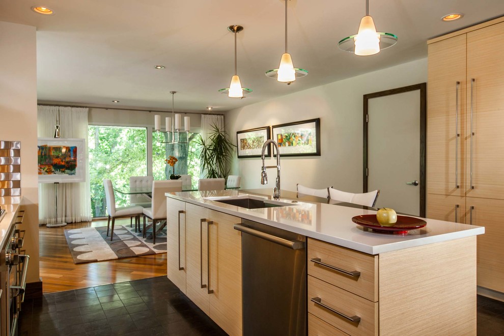 Harrisburg PA, Small Kitchen Contemporary Remodel Contemporary