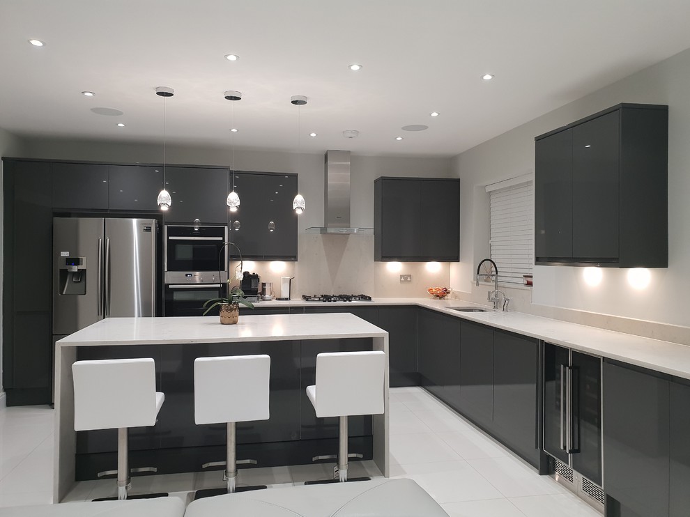 Harrow Kitchen Contemporary Kitchen London by Alesso Houzz