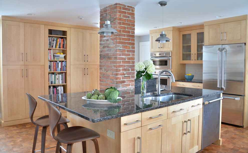 Harvard 3 Kitchen Transitional Kitchen Boston by Homestead Kitchens Houzz