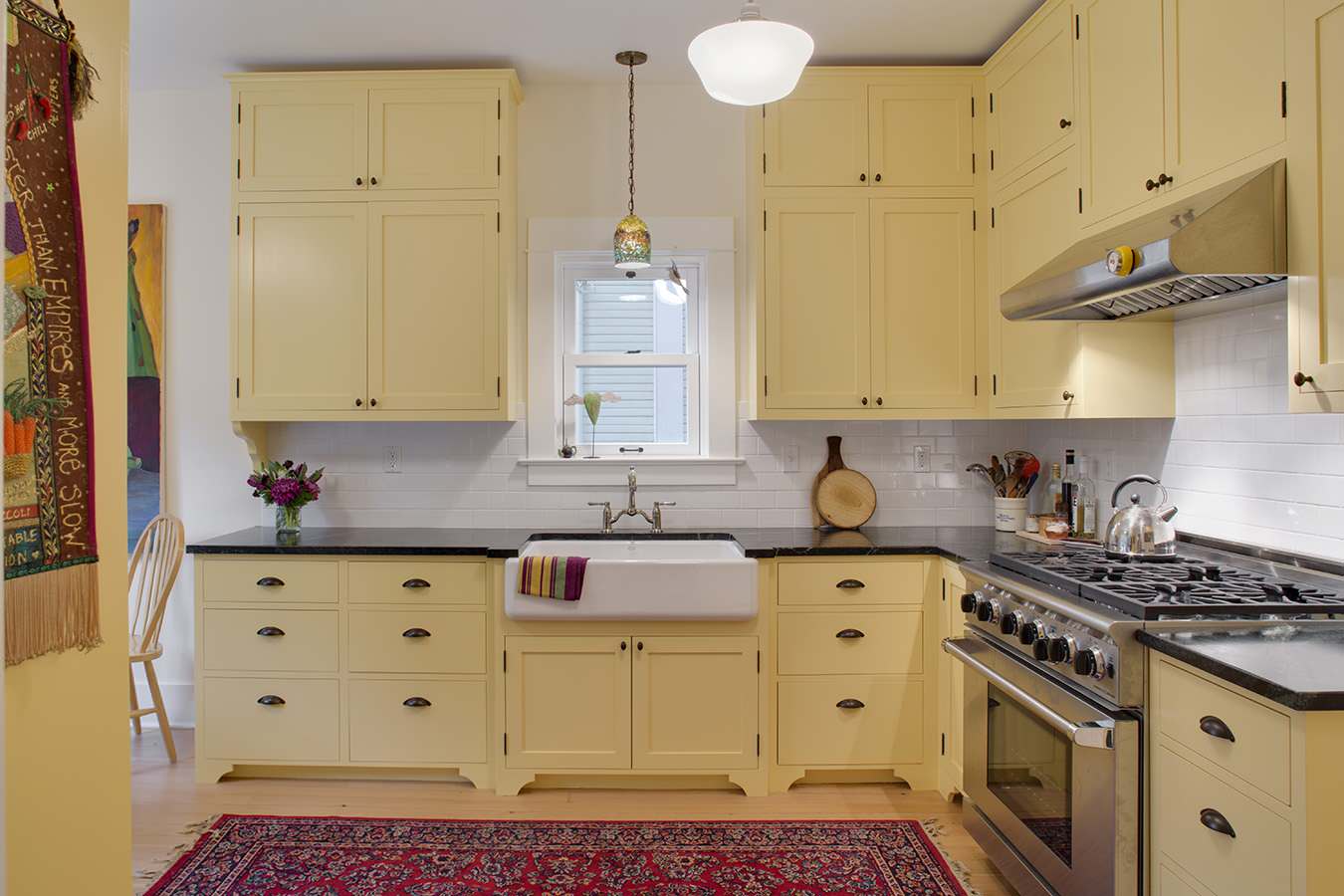 Yellow Kitchen Cabinets Houzz