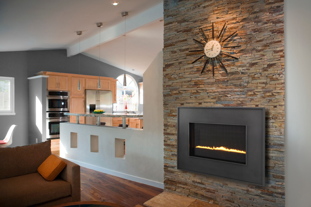 Heat & Glo Revo Contemporary Kitchen Omaha by Fireplace Stone