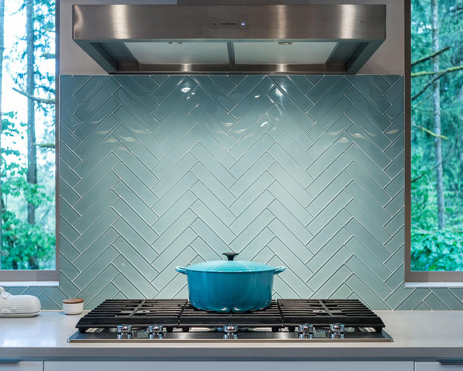 Splashback Pastel Turquoise Kitchen Decor Backsplash Design Decoration  Magnetic 