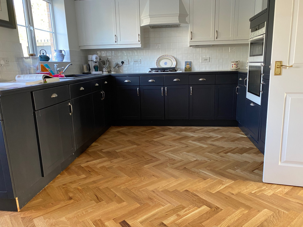 Herringbone Rustic Kitchen West Midlands by Inner Space