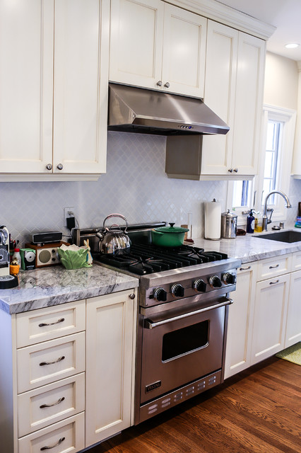 Hexagon Backsplash - Rustic - Kitchen - Los Angeles - by Regal ...