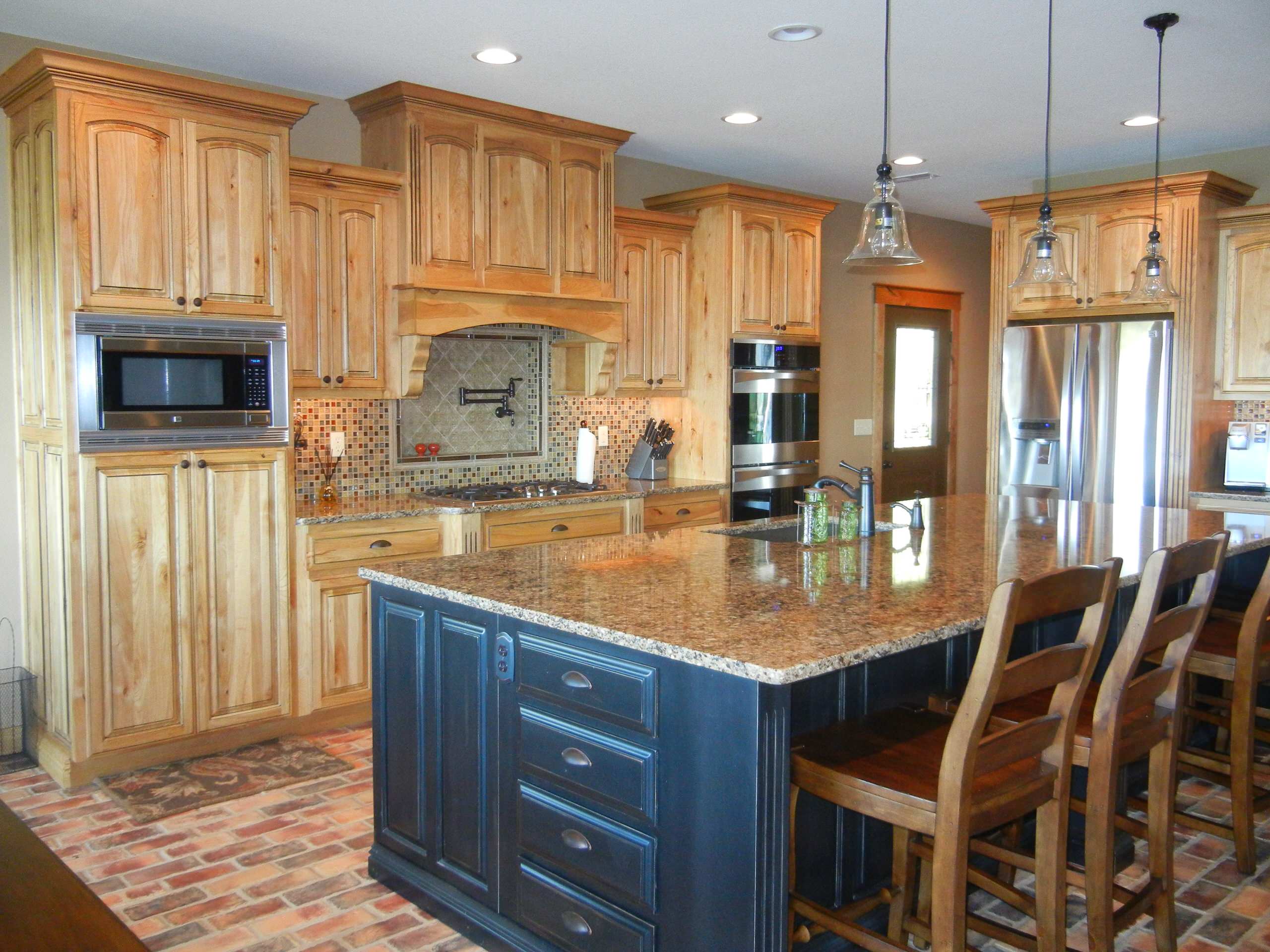 Natural Hickory Kitchen Island Wow Blog