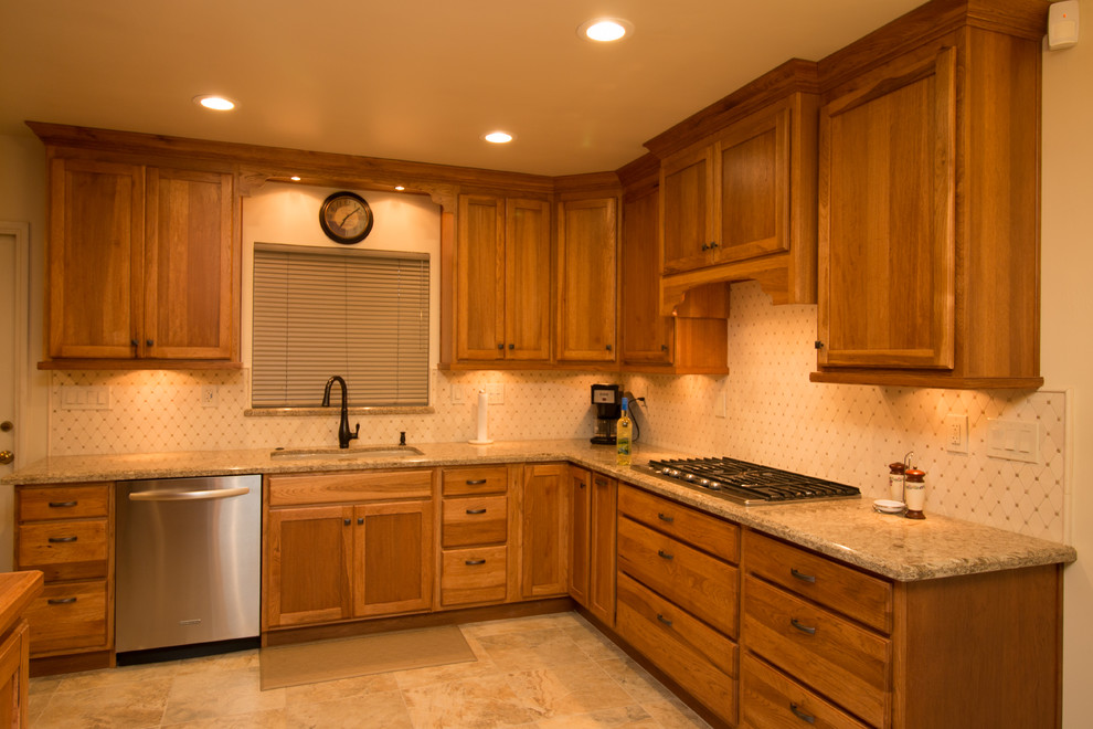 Hickory Toffee/ Berkely Traditional Kitchen Other by Blue River