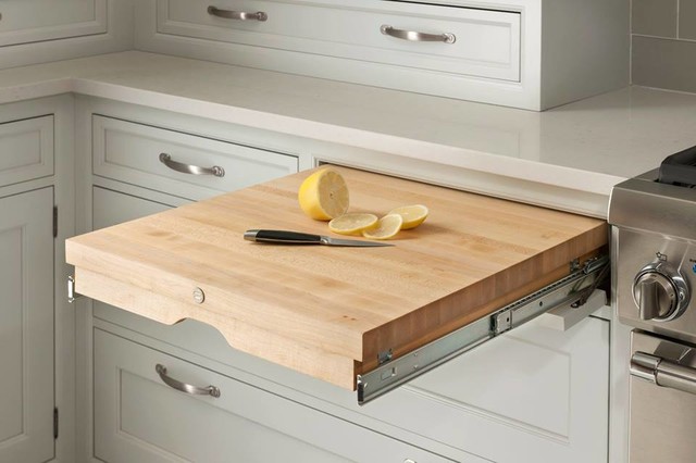 Hidden Built In Cutting Board Traditional Kitchen Houston By Cabinets Designs Houzz Au