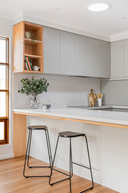 Gray Cabinets with White Backsplash Elegance of the Timeless ...