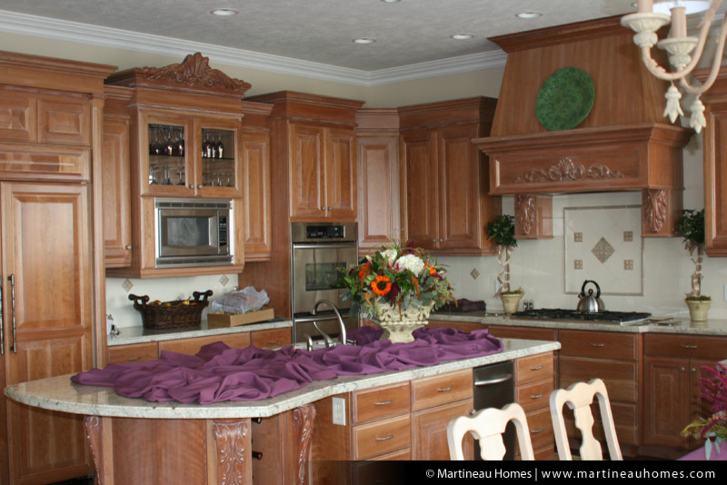 Hill View Traditional Kitchen Salt Lake City by Martineau Homes