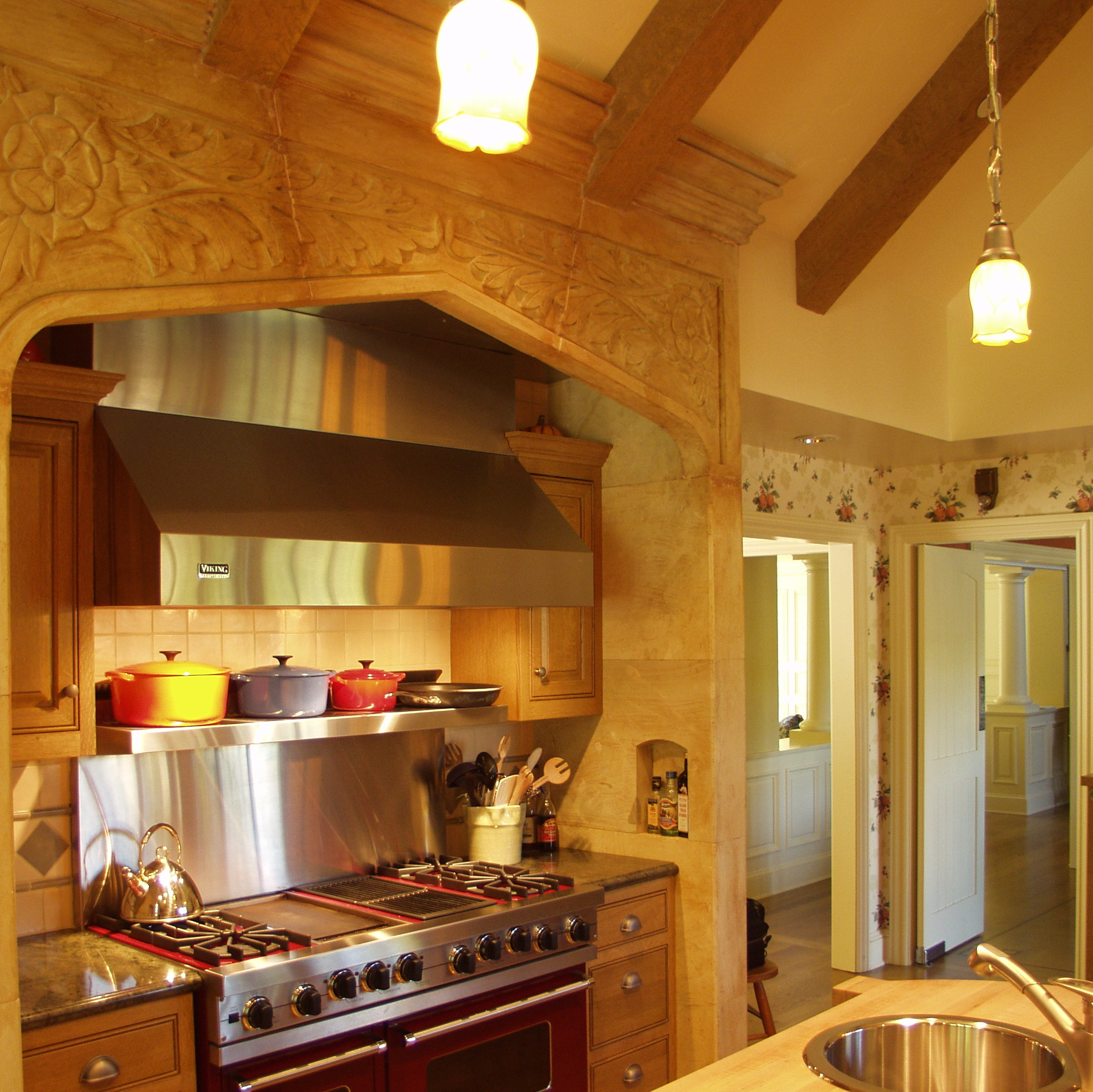 75 Beautiful Kitchen With Black Cabinets And Orange Backsplash Pictures Ideas July 2021 Houzz