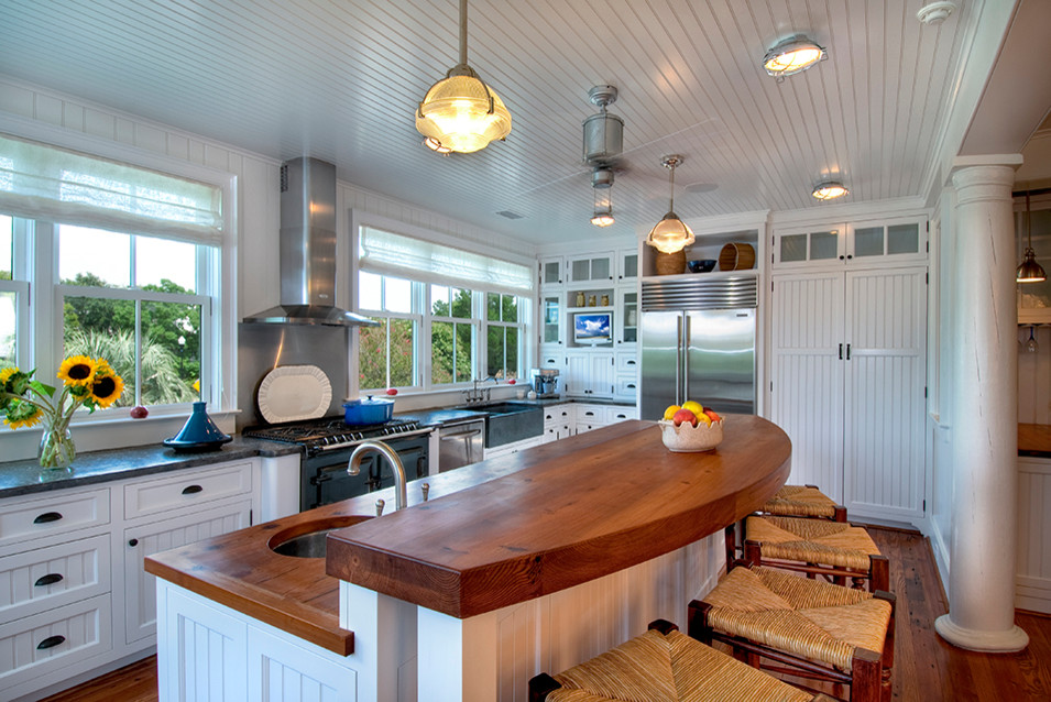 Beach style kitchen in Charleston.