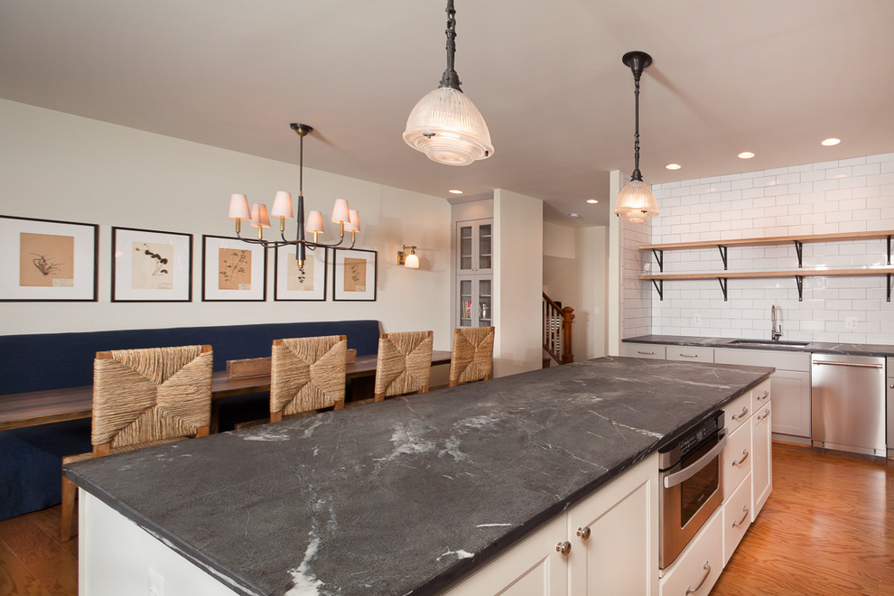 Example of a large eclectic kitchen design in DC Metro