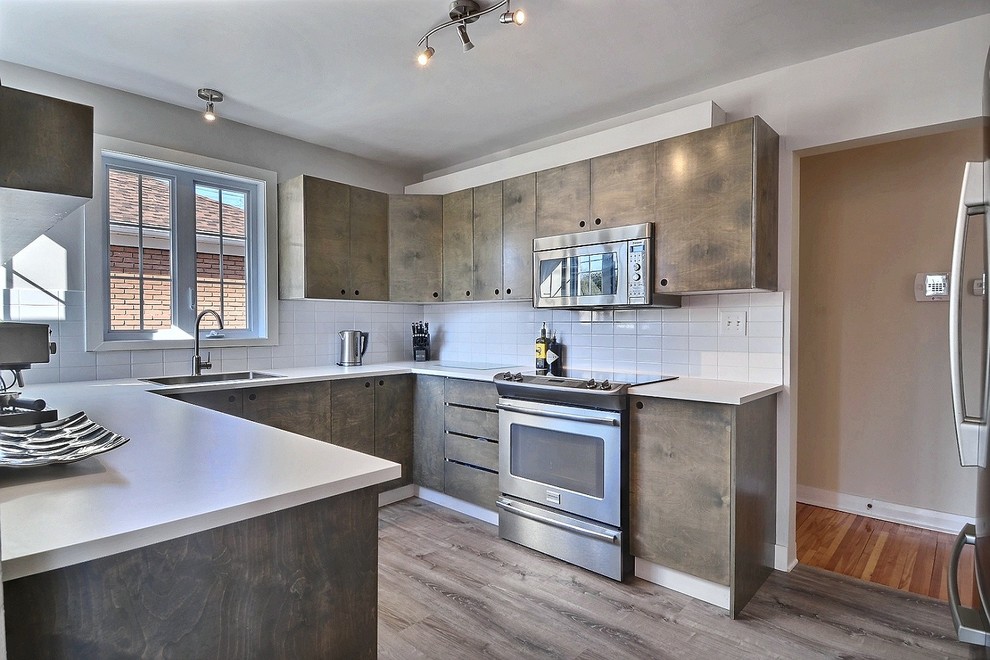 Home Modernization Contemporary Kitchen Montreal by Lineaire General Contractor Houzz
