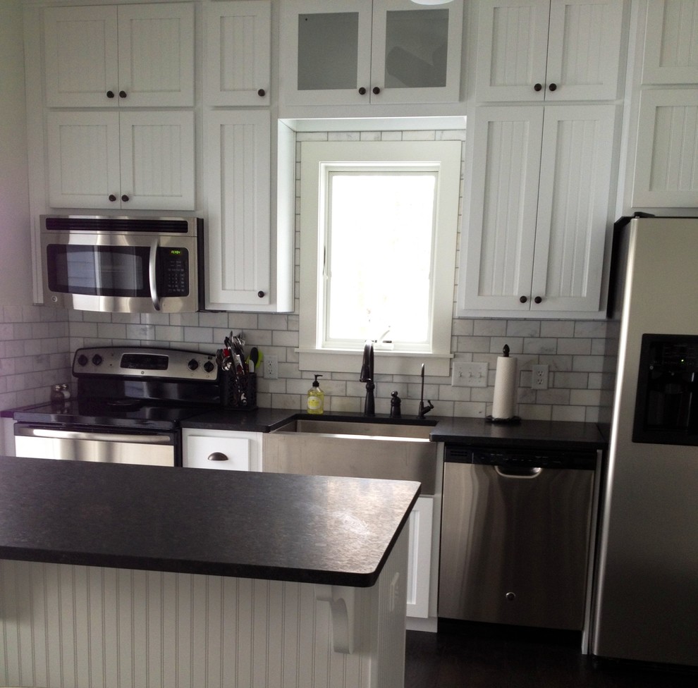 Honed Black Absolute Granite Farmhouse Kitchen Other by Classic