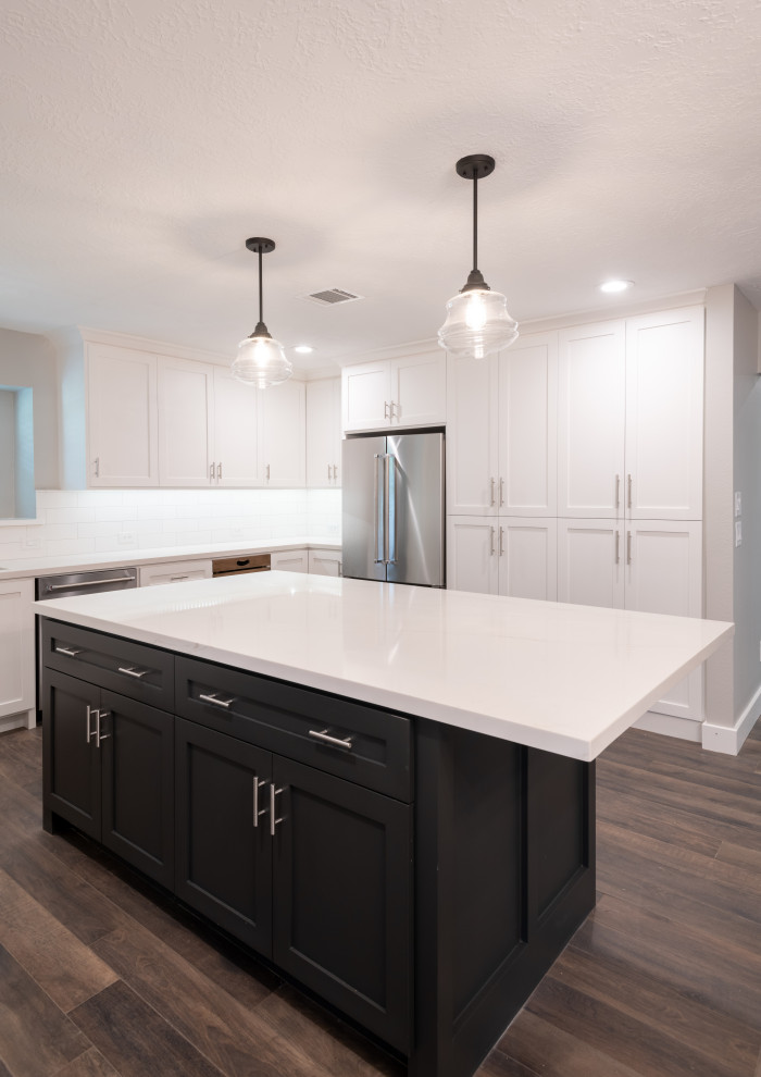 Hopkins Whole Home Remodel Farmhouse Kitchen Houston by